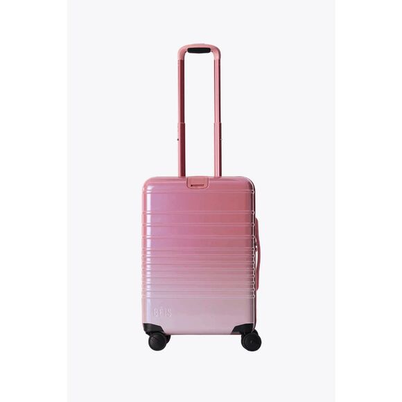 Beis Handbags - NWT Beis x Wicked SMALL Carry on Roller Luggage Suitcase in Wicked Pink